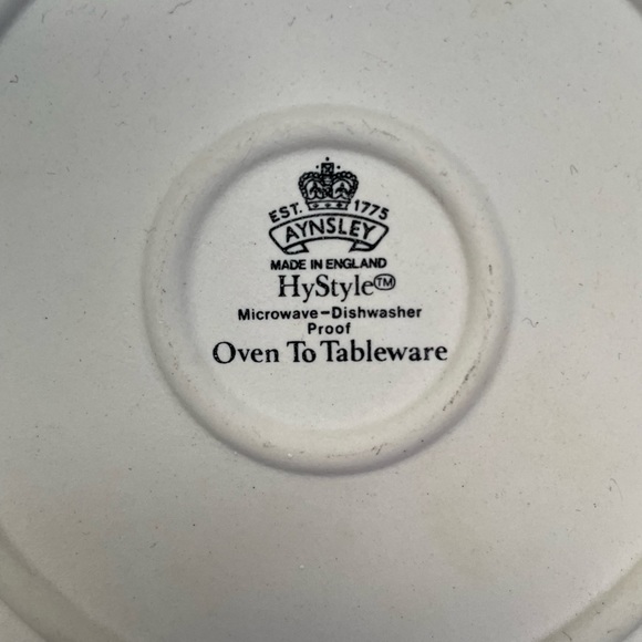 John Aynsley cottage garden 8” quiche oven to table dish. - Picture 3 of 6